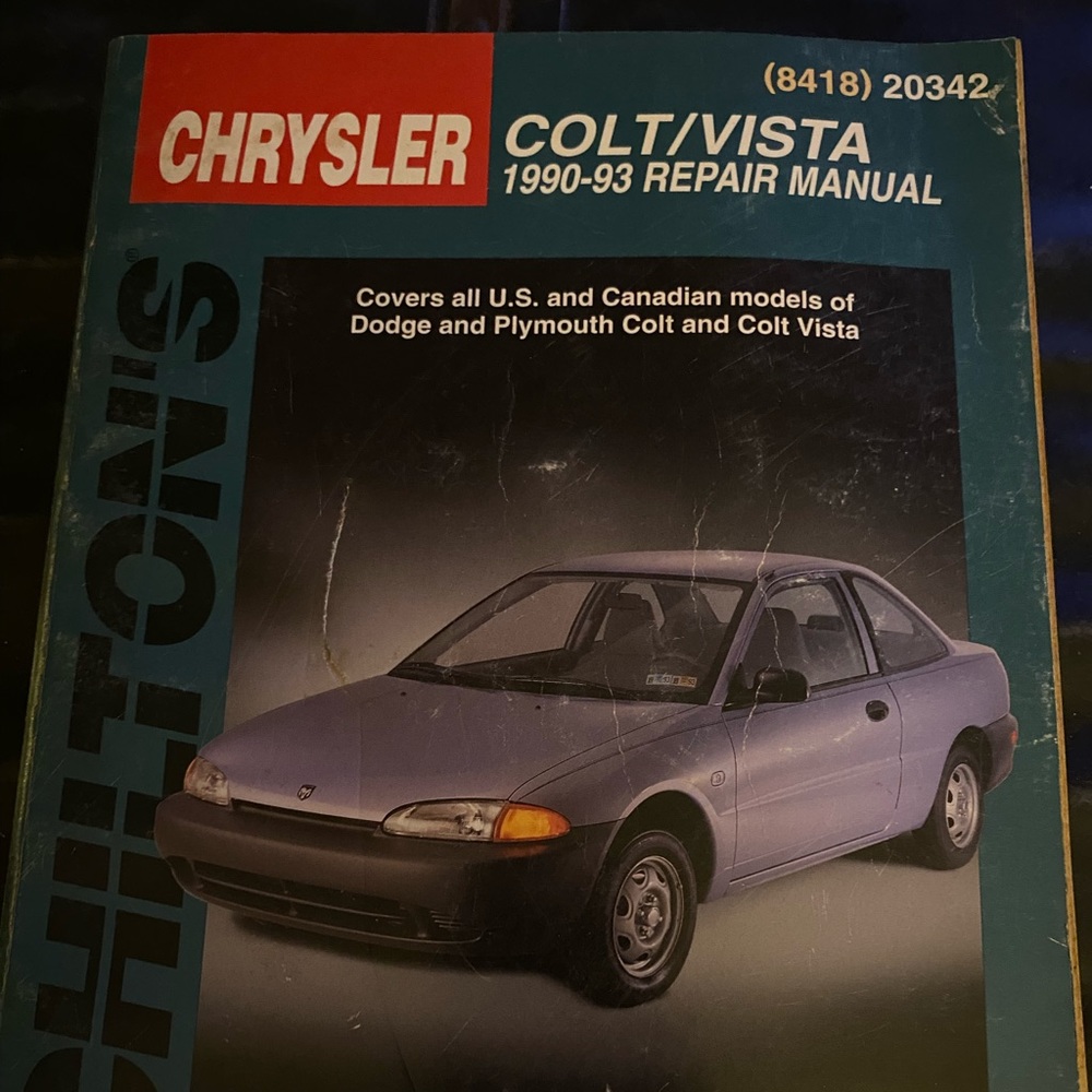 Chilton Chrysler Colt / Vista 1990-93 Repair Manual          #(8418) 203…